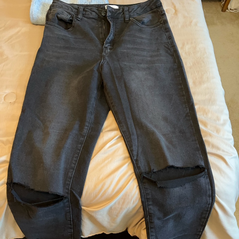 Black Straight Legged Jeans